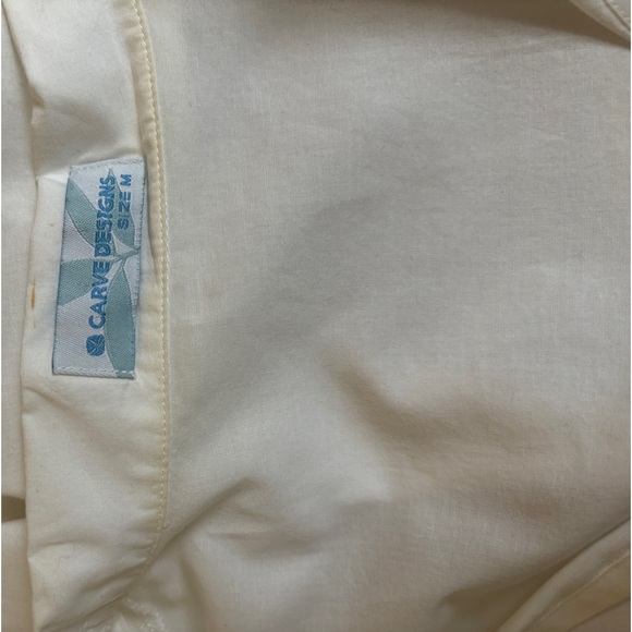 MOVING SALE - Carve Designs white cotton tunic bathing suit cover up size 8 - Picture 3 of 4